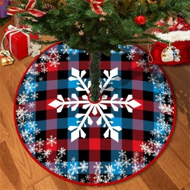 Champracer Christmas Tree Blanket, 120 cm Christmas Tree Base Covers, Christmas Tree Skirt, Christmas Tree Decorative Rugs for Christmas Day, Party Decoration (120 cm, sdsq-0013)