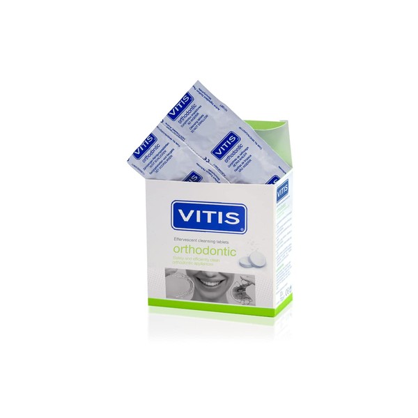 Vitis Orthodontic Effervescent Retainer Cleaning Tablets, Pack of 32