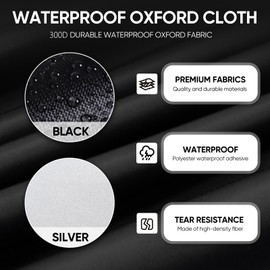 JUSTHUNDER UTV Cover, 300D Side by Side Cover 2-3 Seater Compatible with Polaris Ranger RZR Can Am Defender Commander Rhino Pioneer Kawasaki Mule Teryx