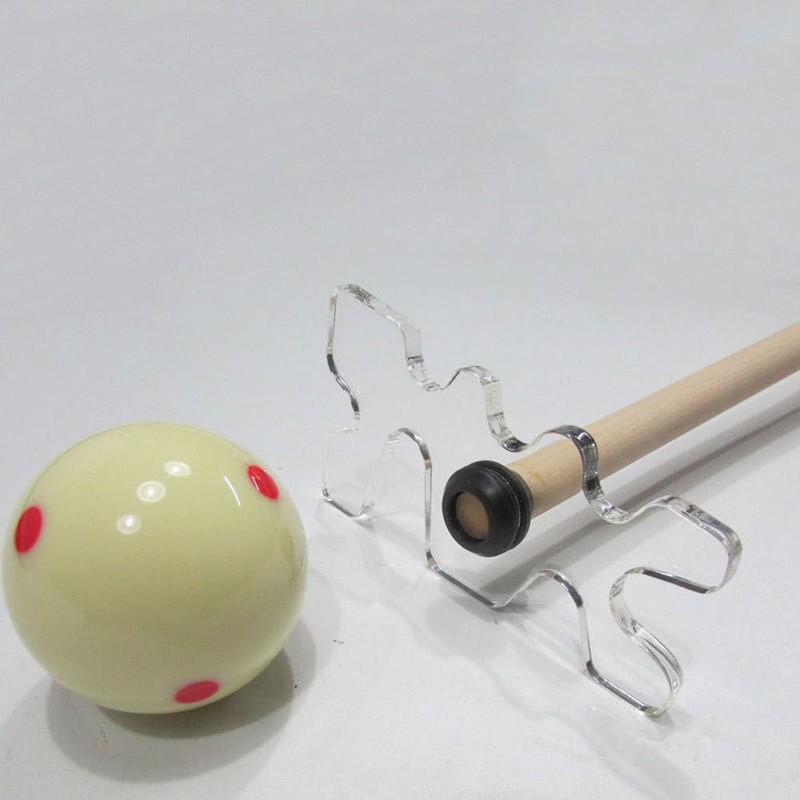 Toddmomy 2pcs Plastic Pool Cue Bridge Head Wall Shelf Brackets,