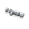 Merriway BH04901 (2 Pcs) Straight Surface Slide Door Bolt Aluminium