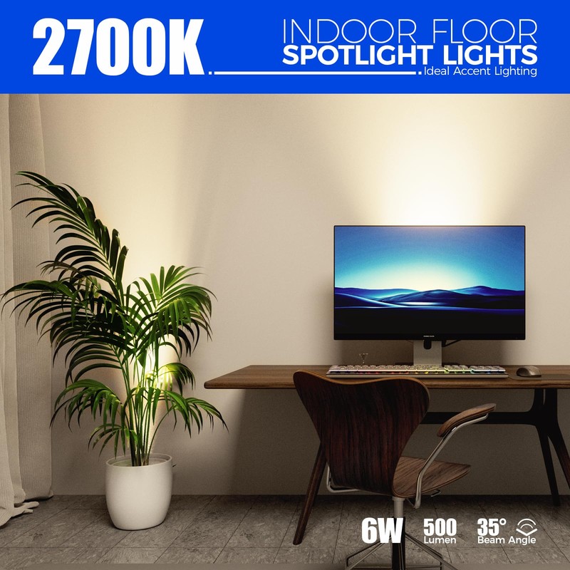 Barrina Uplighting Indoor Spotlight, 2700K E26 Bulb, 2 in 1