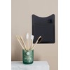 Frafuo Shower Toothbrush Holder for Bathroom-Waterproof Black Toothbrush Holders for