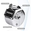 KTRIO Pack of 3 Metal Hand Tally Counter 4-Digit Tally
