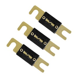 BWBWND 3 PCS ANL Blade Fuse for Car, 120 Amp 32 VDC Inline Fuse for Vehicle Marine Audio and Video System, Copper ANL Fuses Replacement for Inverters and Other Current Applications