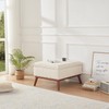 Tbfit Large Ottoman with Storage, 28.3" Mid Century Modern Rectangle