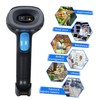 Rabitpos 1D 2D QR Barcode Scanner Wireless, Handheld Cordless Bar