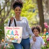 Happy Easter Tote Bag with Handles Large Happy Easter Reusable