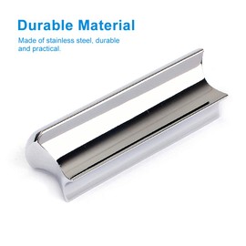 Alnicov Stainless Steel Guitar Slide Tone Bar for Dobro, Lap Steel Guitar, Hawaiian Guitar, Electric Guitar Accessories - Chrome