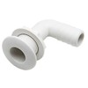 Replacement Boat Parts White Elbow Thru Hull with 1" Hose