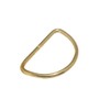 CURTAIN BLIND TIE BACK D RING EB BRASS PLATED METAL 25MM ( pack of 12 )