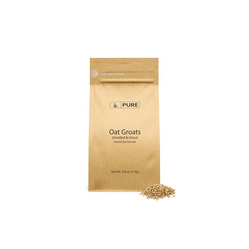 PURE ORIGINAL INGREDIENTS Oat Groats, Whole, Uncut & Hulless, High