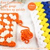 Lpalats Bright Yellow Super Bulky Chunky Chenille Yarn - 2