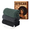 3 Pcs African Net Sponge with Knots, Exfoliating Back Scrubber