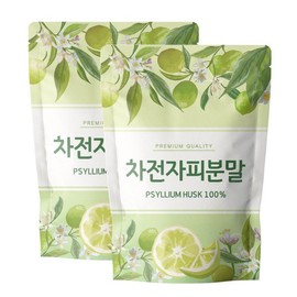 차전자피 가루 분말 식이섬유 500g 2개 Psyllium Husk Powder Dietary Fiber 500g 2 Packs