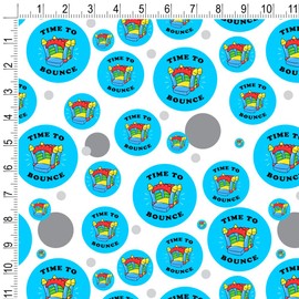 GRAPHICS & MORE Time to Bounce House Funny Humor Gift Wrap Wrapping Paper Roll