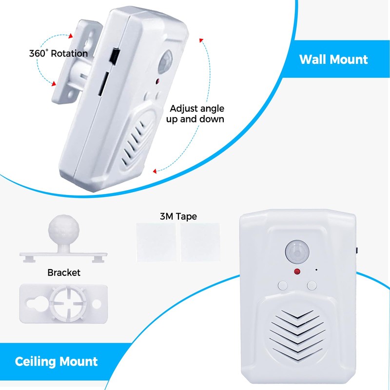 CYSFETENA PIR Motion Activated Sound Player - Haunted House Scream