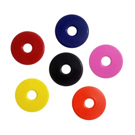 R G EQUESTRIAN TACK Silicone Rubber Horse Bit Guards Horse Cheeks Guards 6 Colors in 2 Sizes 3.5 Inch, 2.5 Inch (Sold As Pair) (Yellow, 3.5 INCH)