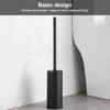 BGL 304stainless steel standing toilet brush for bath decor (Black)