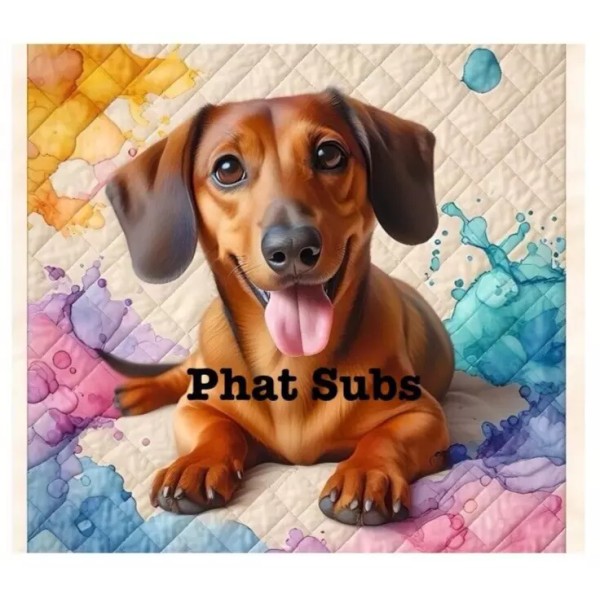 Unbranded 20oz Sublimation Tumbler Wrap Quilted Dachshund Ready to Press