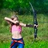 Fhioevt Arm Guard Archery Leather Forearm Protection Archery Adjustable with