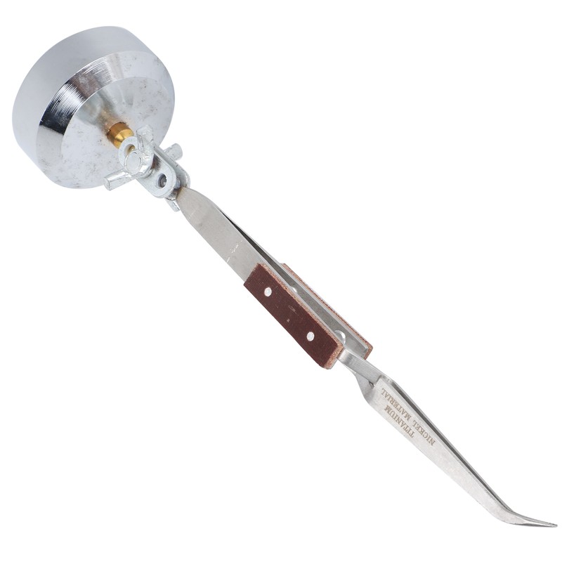 Third Hand Stand with Tweezer Jewelry Welding Straight Curved Tip