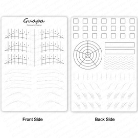 3 PCS Double Side Use Microblading Practice Skin Permanent Makeup Brows Practice Latex for outline and shading techniques (White-3PCS)