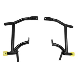 HCmotorku Saddle Bag Guards Crash Bars Fit For Harley Touring Electra Glide FLHT Street Glide FLHX Road Glide FLTRX Road King FLHR 2009-2025 Decorative Wheel Yellow