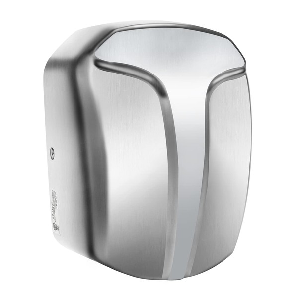 QL Electric Hand Dryer with HEPA Filter,High-Speed Automatic,Stainless Steel,Wall-Mounted for Commercial Bath and Toilet 1150W,Silver