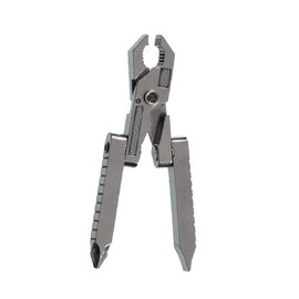 3 in 1 Mini Multifunctional EDC Tool, Plier Screwdriver Foldable Combination Pocket Tool for Outdoor Fishing and Camping Silver