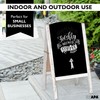 Ilyapa Wooden A-Frame Chalkboard Sidewalk Signs with Rounded Top -
