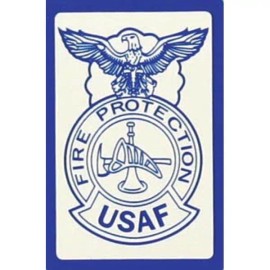 Small AF Fire Protection Badge Sticker
