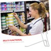 Tofficu 4sets Practical Iron Hooks for Household Grid Wall Display