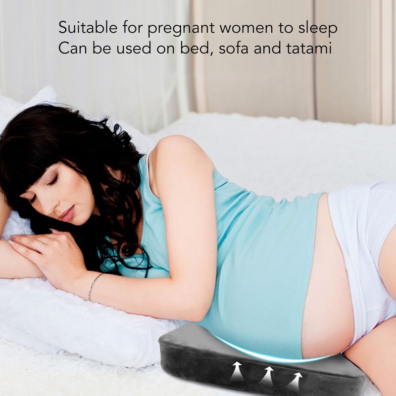 Pregnancy Wedge Pillow Memory Foam Breathable Ergonomic Maternity Back and
