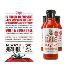 G Hughes Sugar Free Ketchup, 2 Pack 13 oz