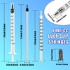 100Pcs 1ml Syringes With Caps for Refilling and Measuring Liquids,
