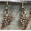 Little Bronze Pinecone Earrings Nature Jewelry Earrings for Women #3298FE332