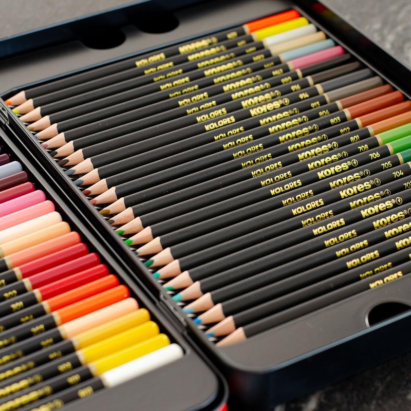 Kores - Kolores Selection, 50 Triangular Shape Colouring Pencils -