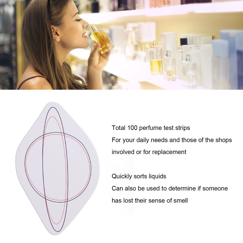 100pcs Aromatherapy Fragrance Testing Strip Disposable Portable Perfume Smelling Strip