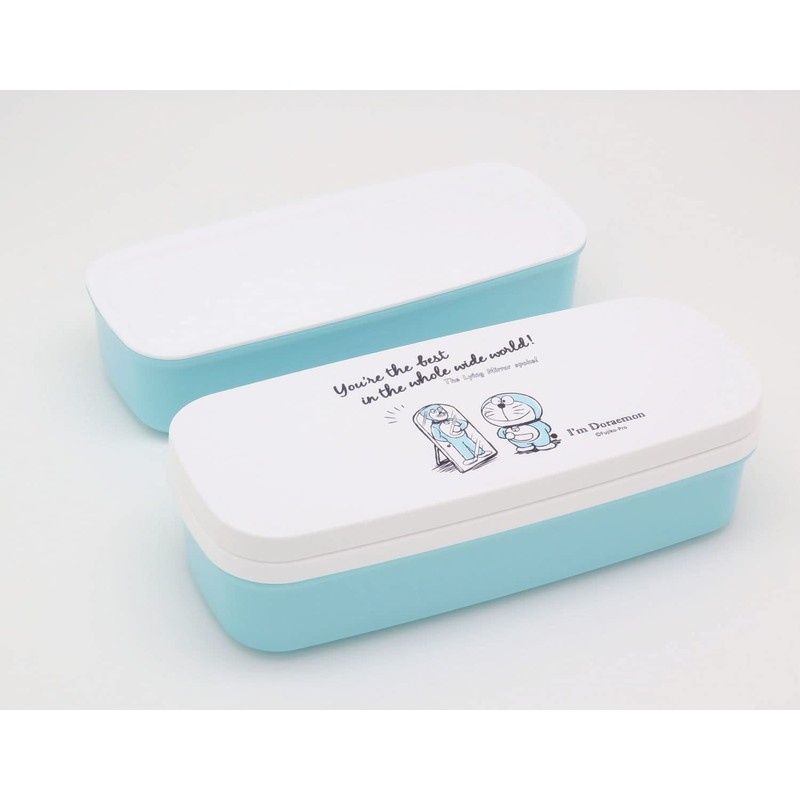 OSK PW-28K Doraemon Lunch Box, 2-Tier (with Partitions), Made in
