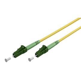 goobay 59632 Fibre Optic Cable (FTTH) / Singlemode (OS2) Simplex / LC APC (8°) Male to LC-APC (8°) Male/Light Wave Cable / 10 m