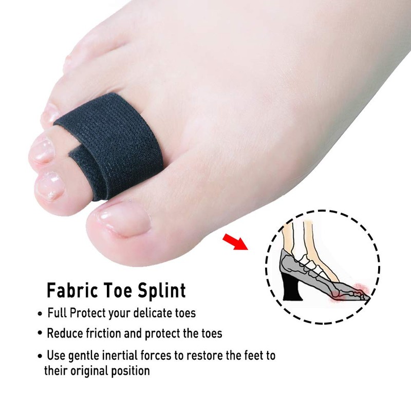 Welnove Broken Toe Splint Elasticity Corrector Braces - Set of