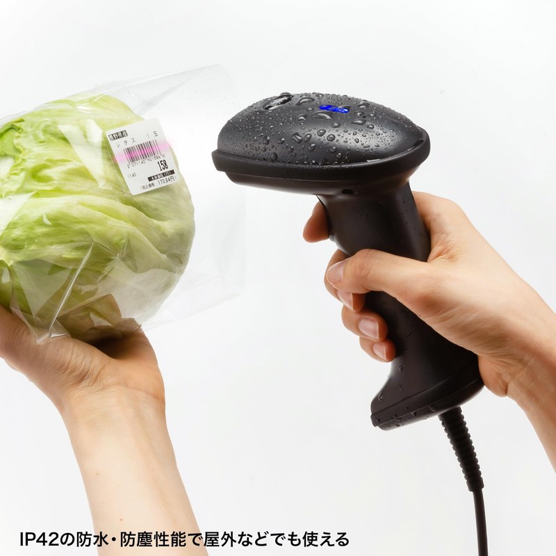 Sanwa Supply BCR-1D9BK 1D CCD Barcode Reader (with Stand)