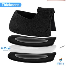MHSY Heel spur insoles, heel protector heel pad gel for Achilles tendonitis, bone spur, painful feet, relieves heel pain (1 pair larger sizes: 38-46+, Men 39-46)