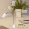 ledscom.de WAIKA GU10 Socket Lamp Gooseneck Switch White with GU10