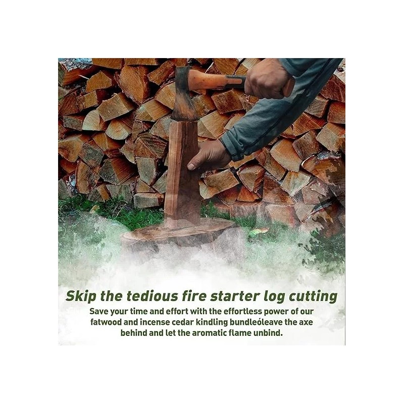 Double Tree Forest Products Fatwood & Incense Cedar Kindling Combo,