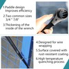 groword Reversible Ratcheting Wrench,Including 3/4",7/8" OR 19mm,22mm,12 Point Double Ended