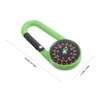 SUPVOX Carabiner Hook Mini Compass Multi-use Pocket Compass for Outdoor