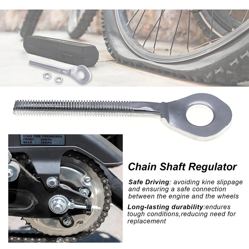2PCS Chain Axle Adjuster, Mini Bike Chain Tensioner Compatible with