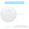 3.15" Door Stop Wall Protector, 4 pcs White Soft Silicone
